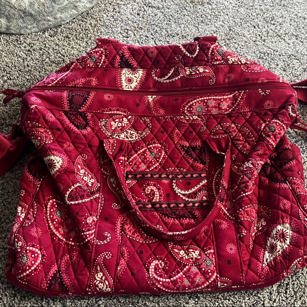 Ver Bradley Res Paisley Quilted Tote Bag